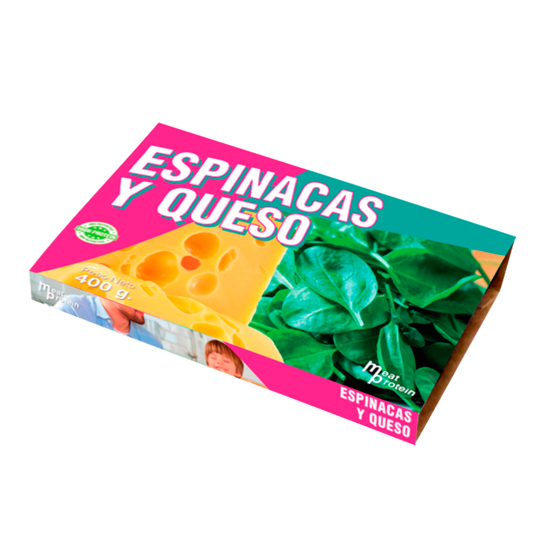 Hamburguesa de pollo con espicanas y queso