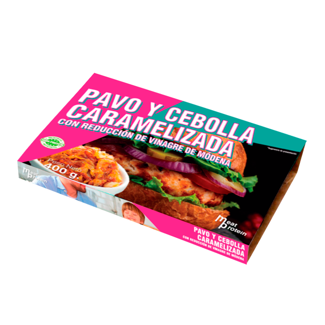 Hamburguesa de Pavo y Cebolla caramelizada