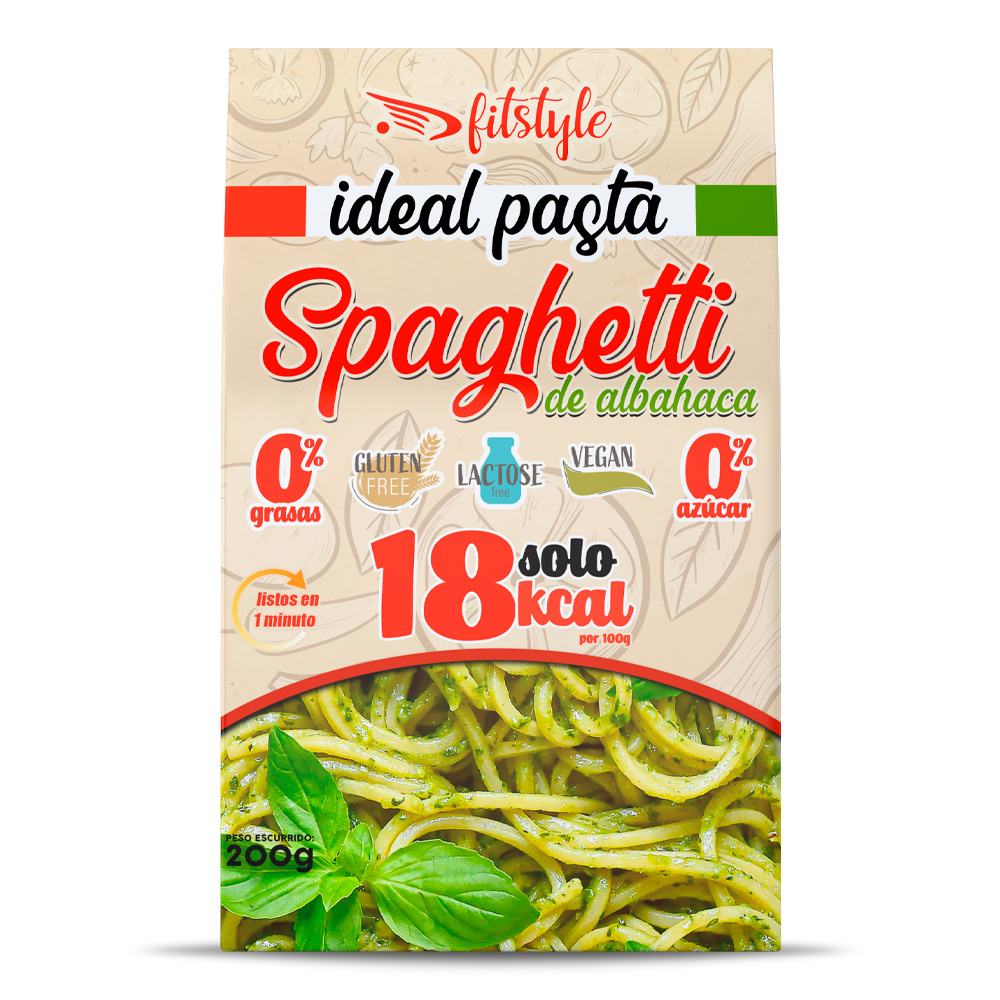 Ideal Pasta Konjac Spaghetti de albahaca