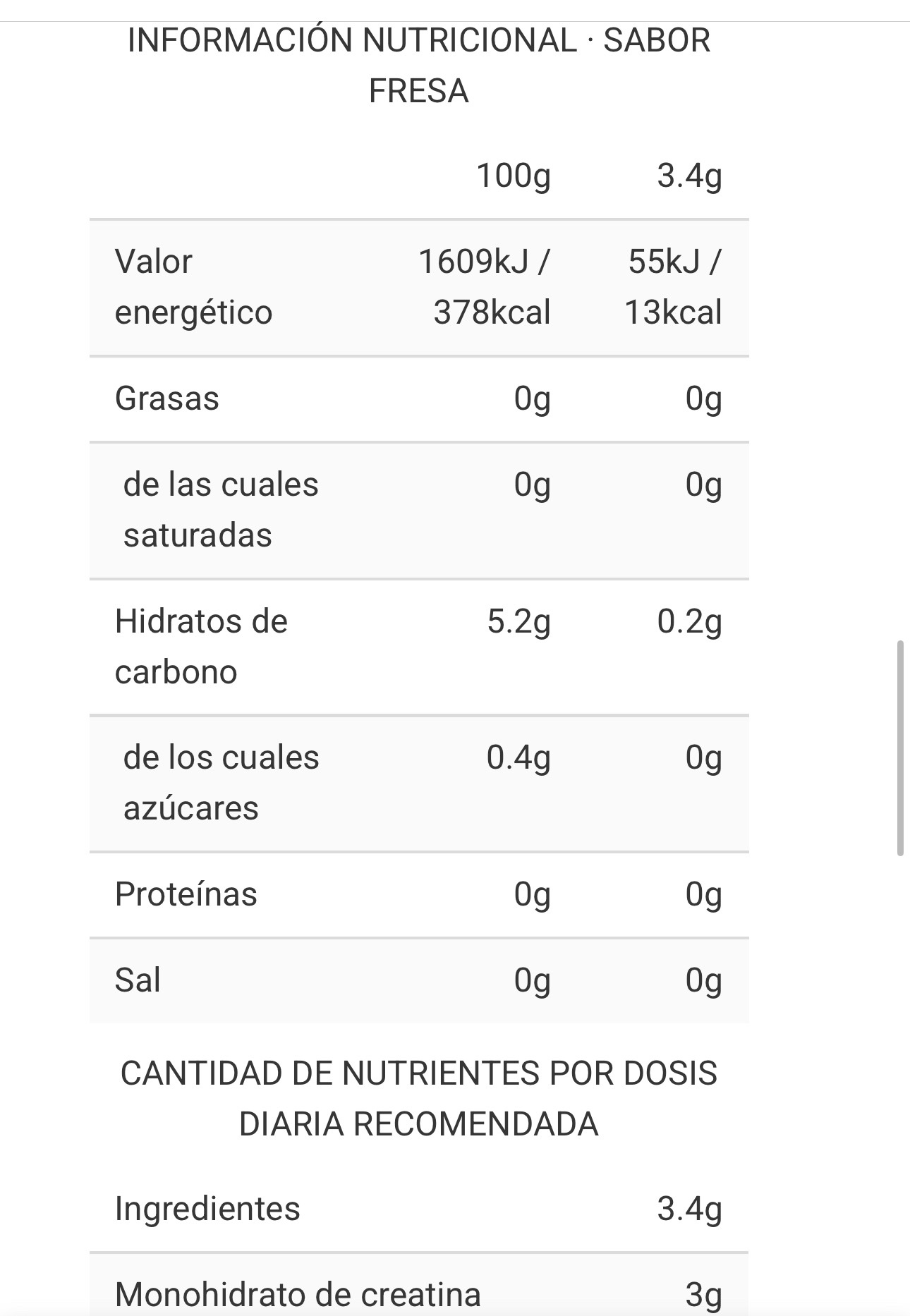CREATINA SMINT® SOURS - Imagen 2