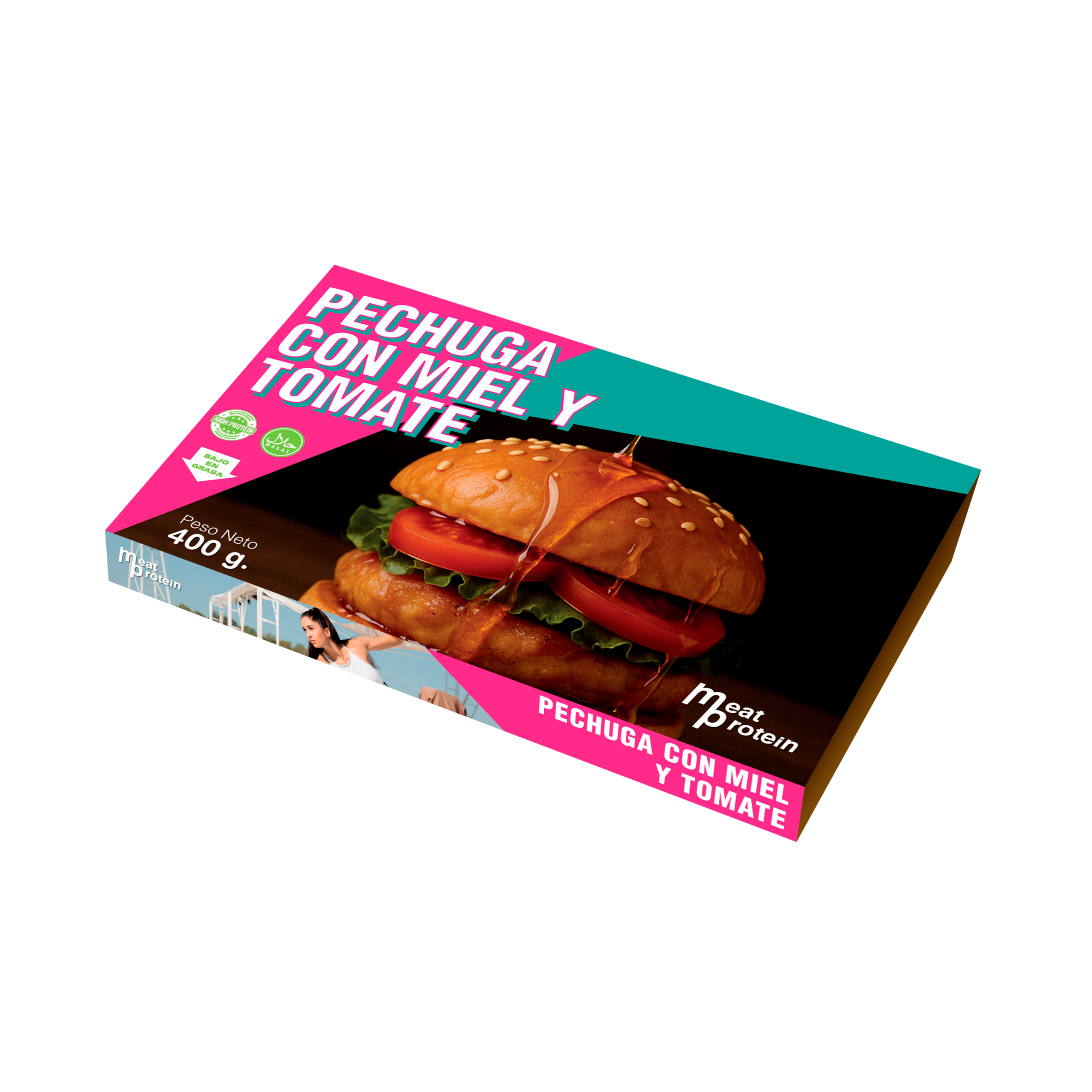 Hamburguesa de pechuga Con miel y Tomate NEW