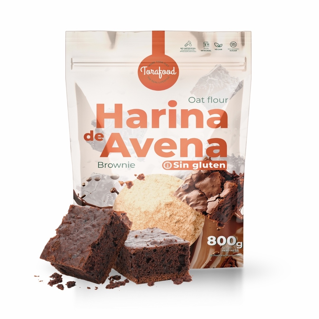Harina de Avena en polvo | Sabor Brownie SIN GLUTEN 1K