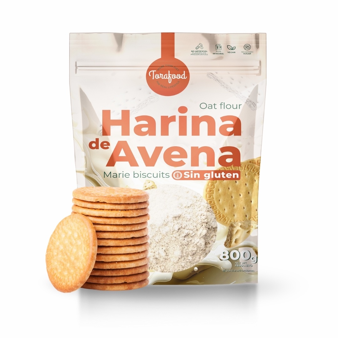 Harina de Avena Sin Gluten en polvo | Sabor Galleta Maria SIN GLUTEN 1K